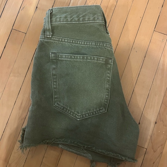 Free people green shorts - Picture 3 of 5